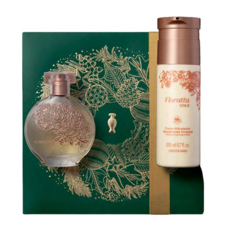 KIT PRESENTE FLORATTA GOLD (2 ITENS)